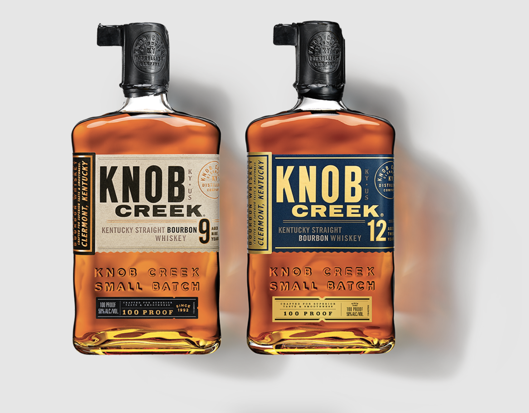 3 bottles of Knob Creek Bourbon Whiskey