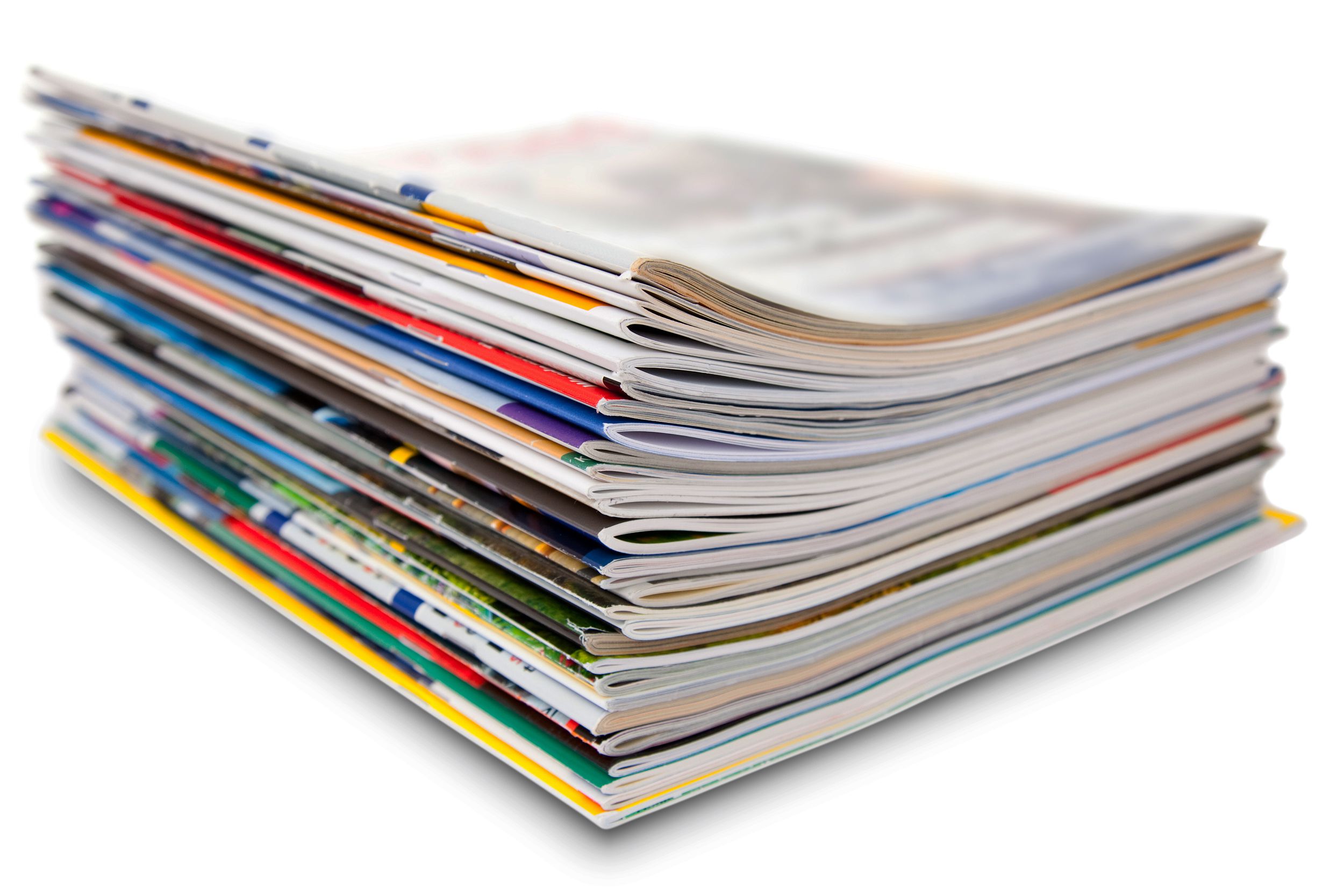 stack of magazines
