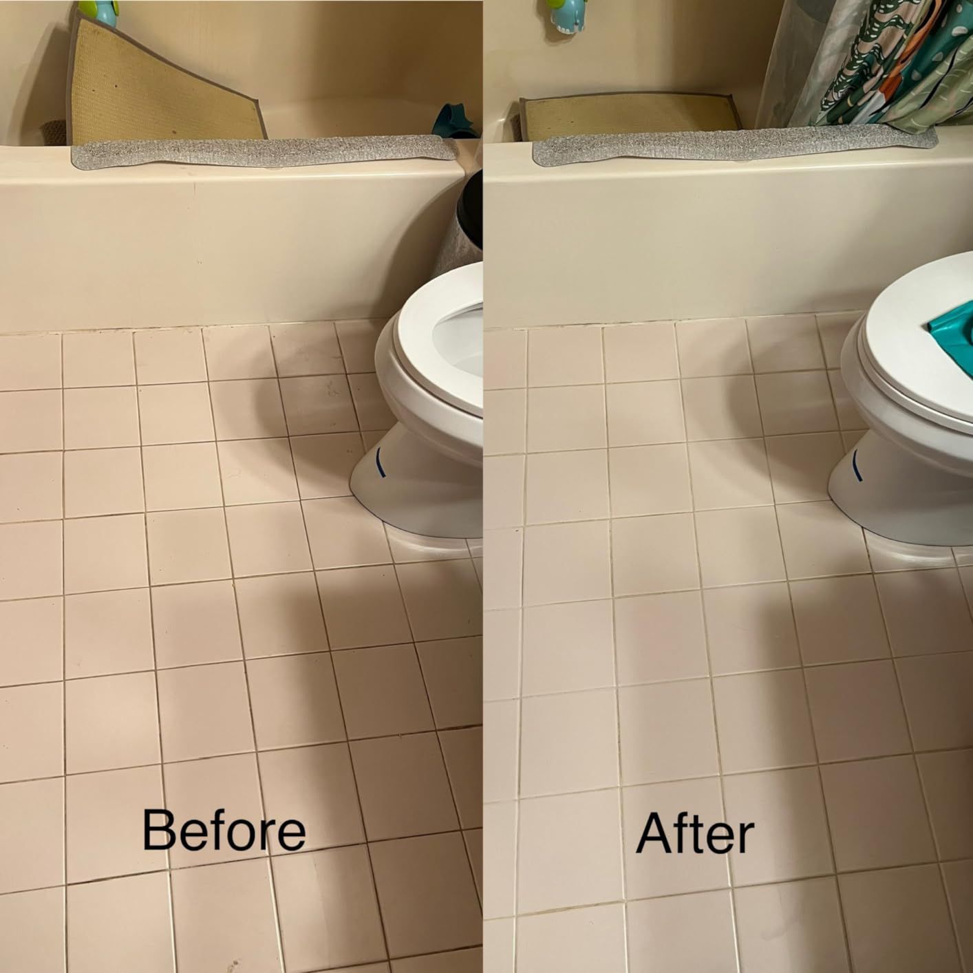 Grout-Eez before and after photos