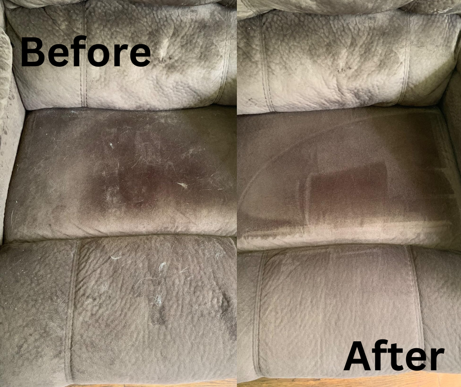 Chom Chom Roller Pet Hair Remover before and after photo