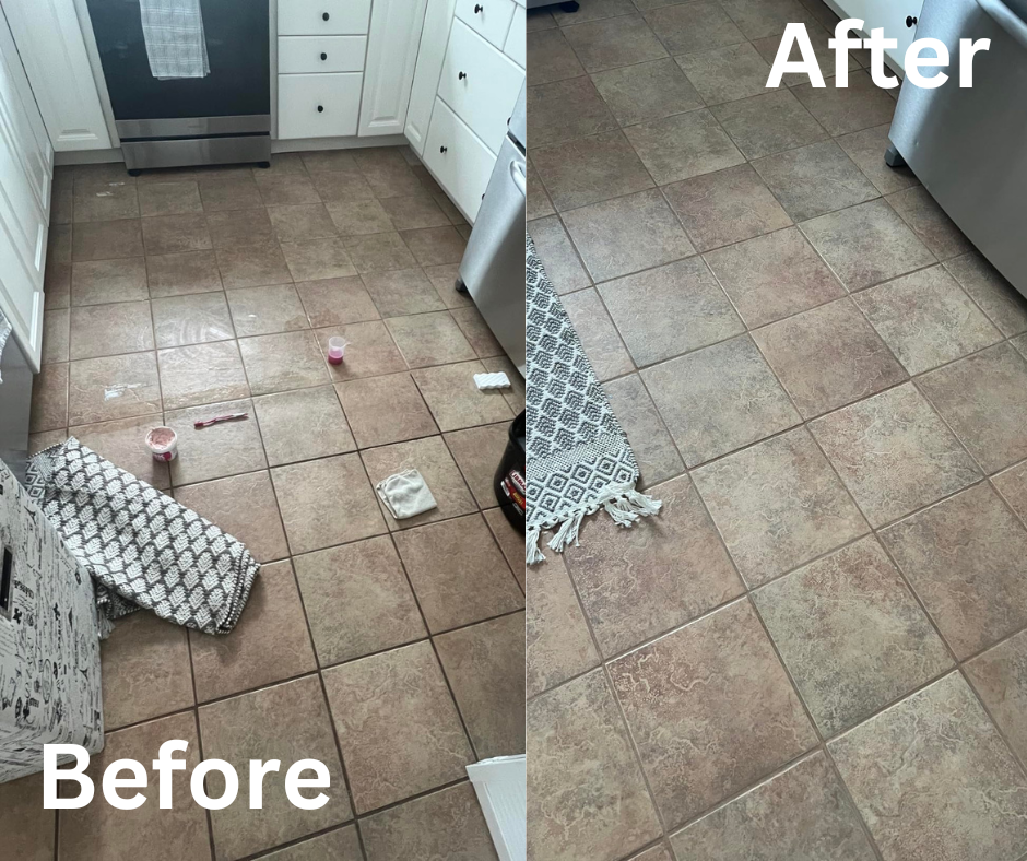 the pink stuff floor cleaner before and after photos
