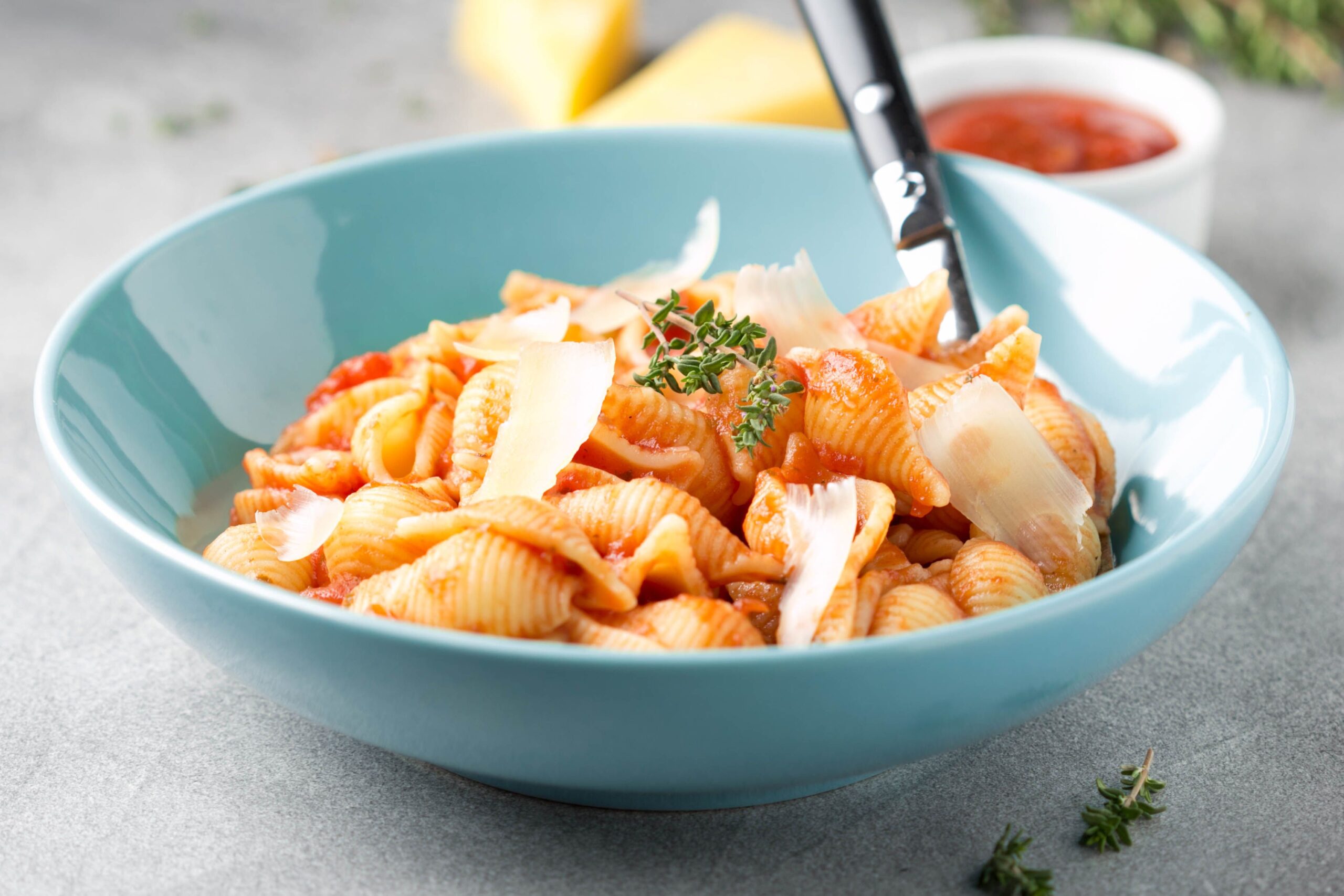 Italian shell pasta dish