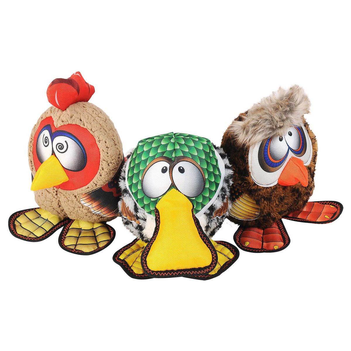 13. Happy Tails Barnyard Buddies Dog Toys