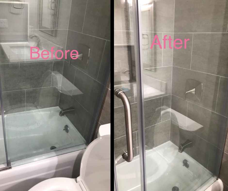 Sprayway glass cleaner before and after pics