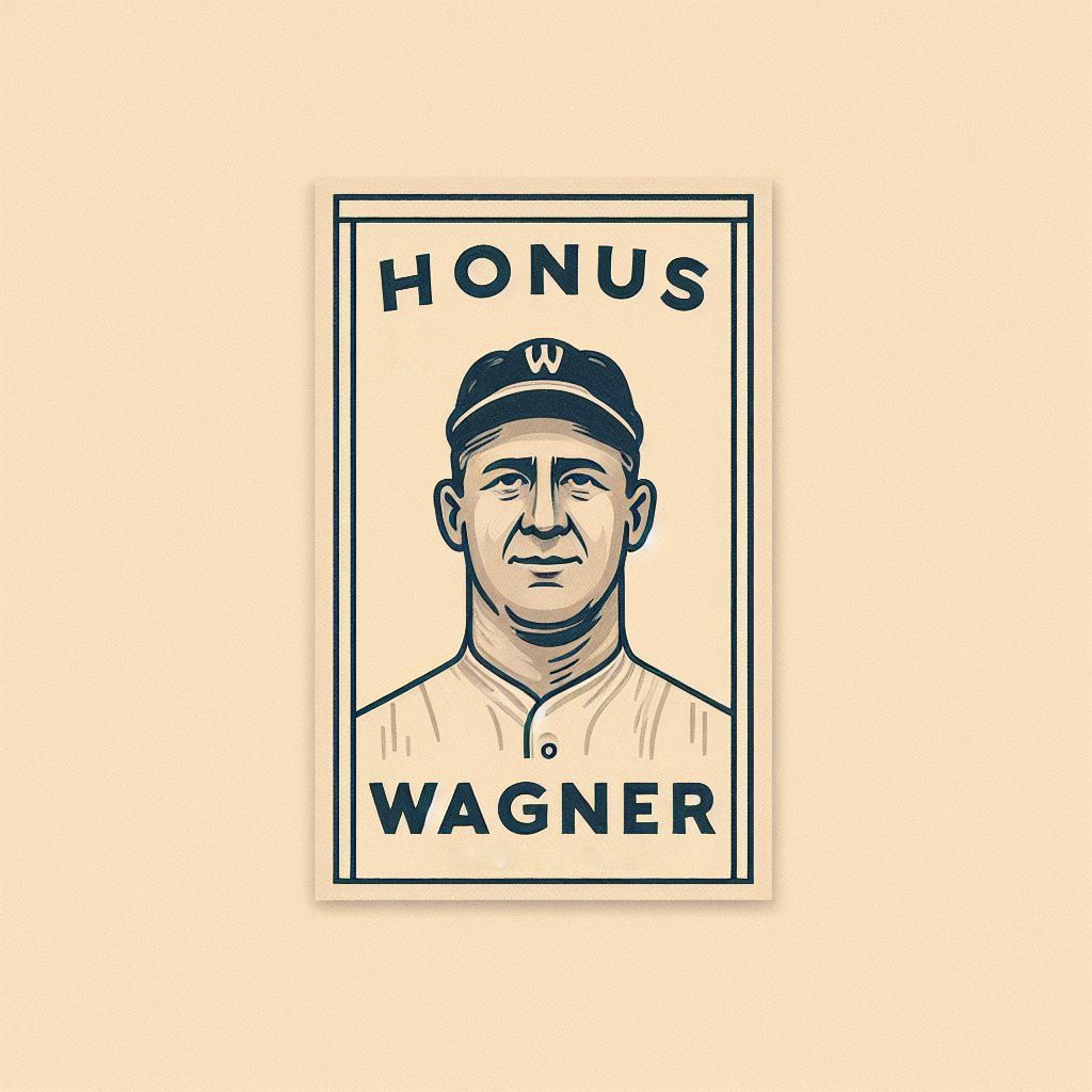 honus wagner baseball card from bing image creator