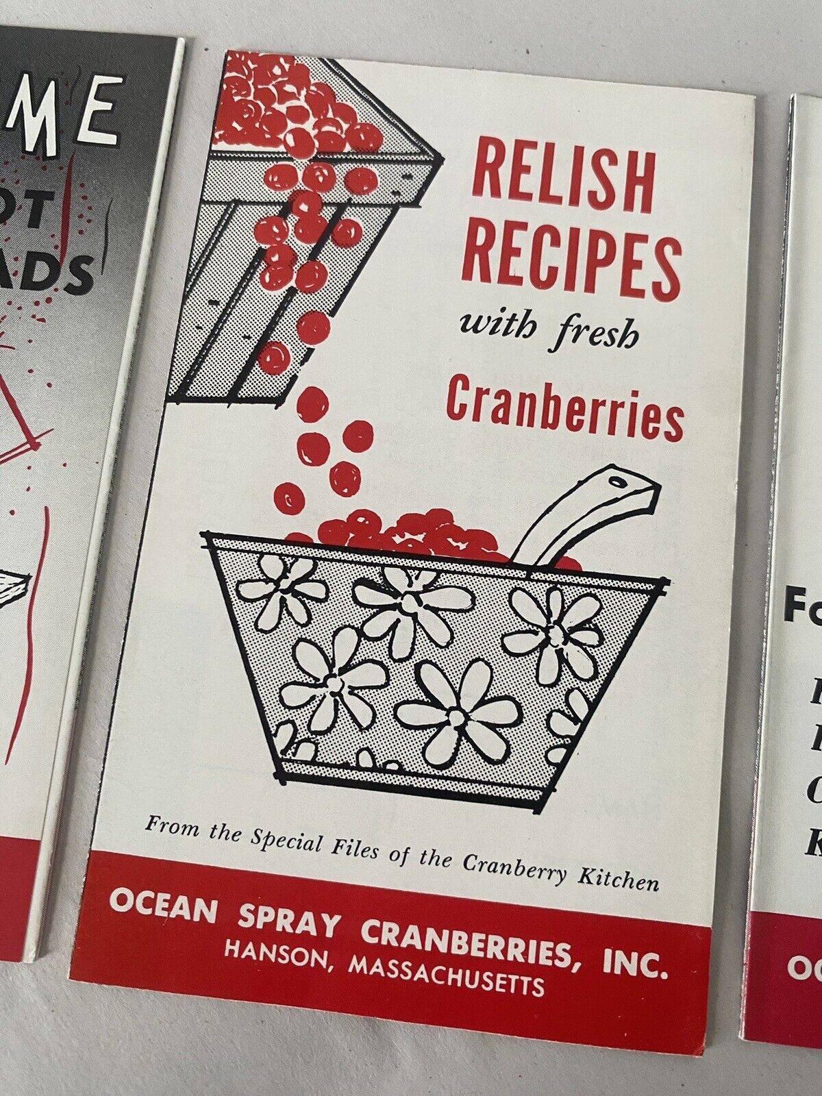 Ocean Spray cranberry recipe book