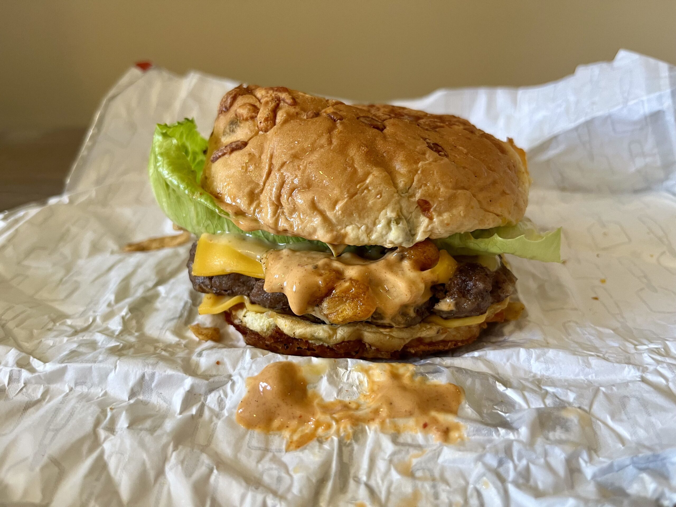 Loaded Nacho Cheeseburger from wendy's