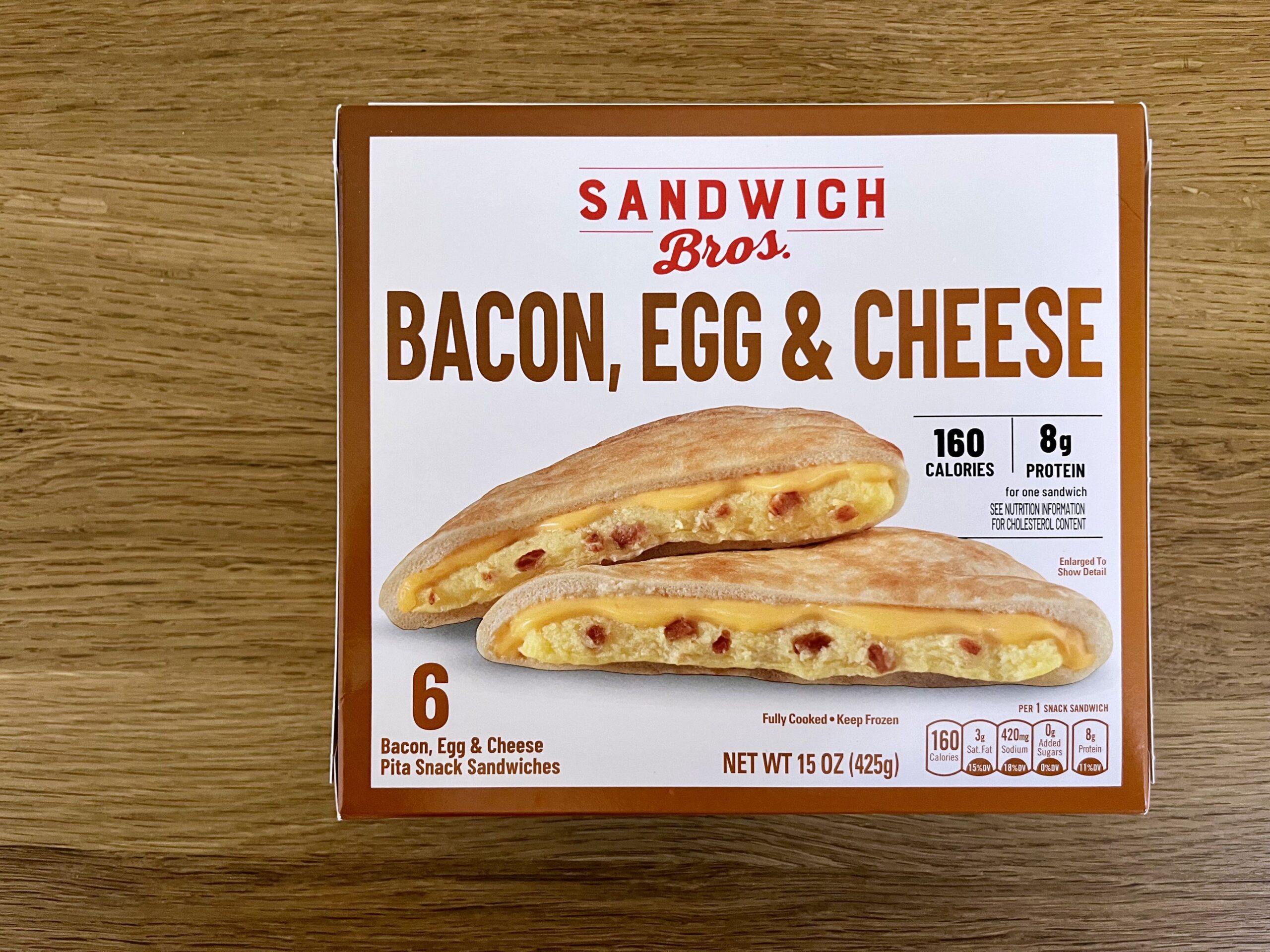 Sandwich Bros. Bacon, Egg, and Cheese Pita Sandwich