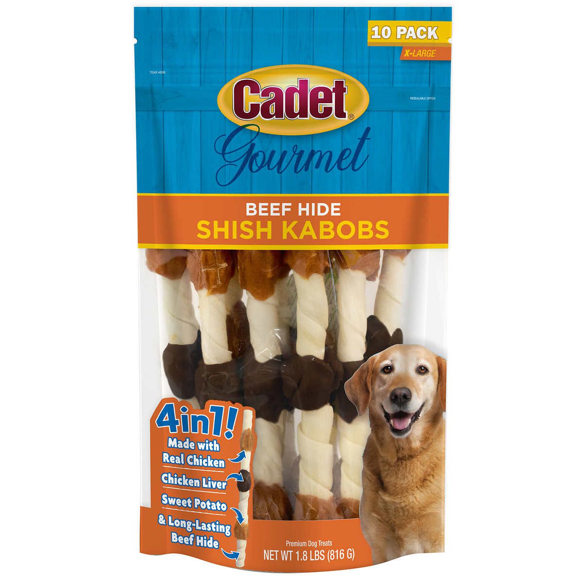 6. Cadet X-Large Shish Kabob Dog Treats