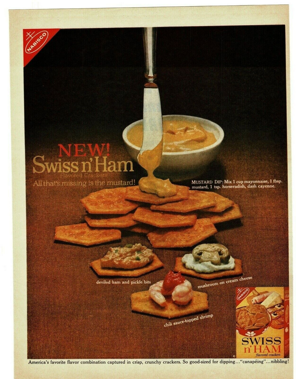 Nabisco Ham n Swiss crackers