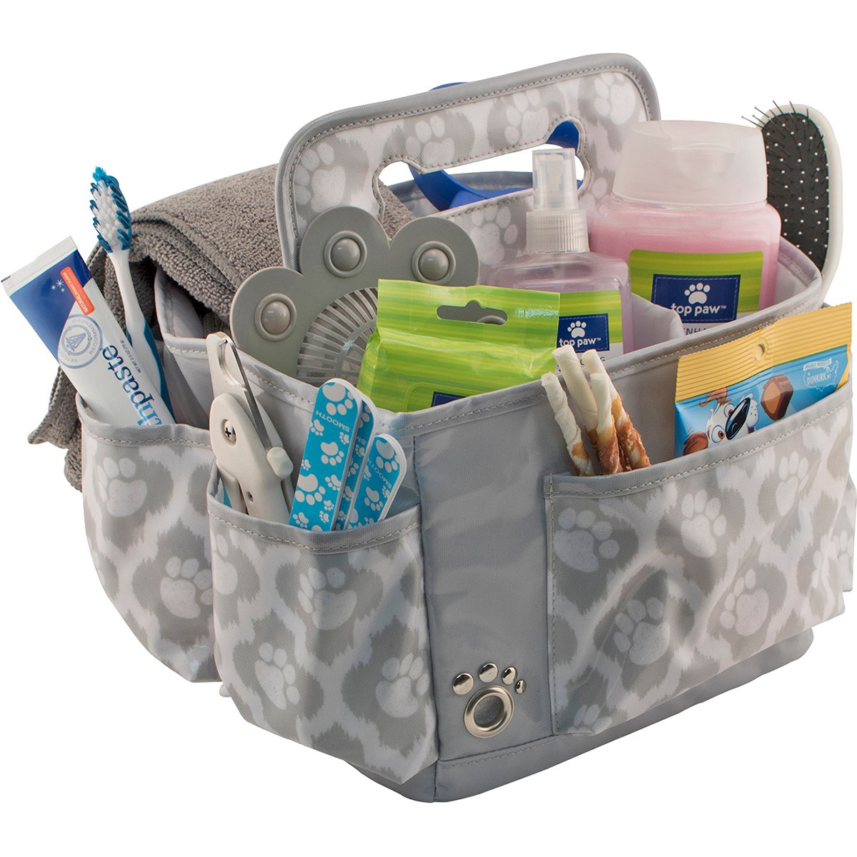 Pet grooming shower caddy