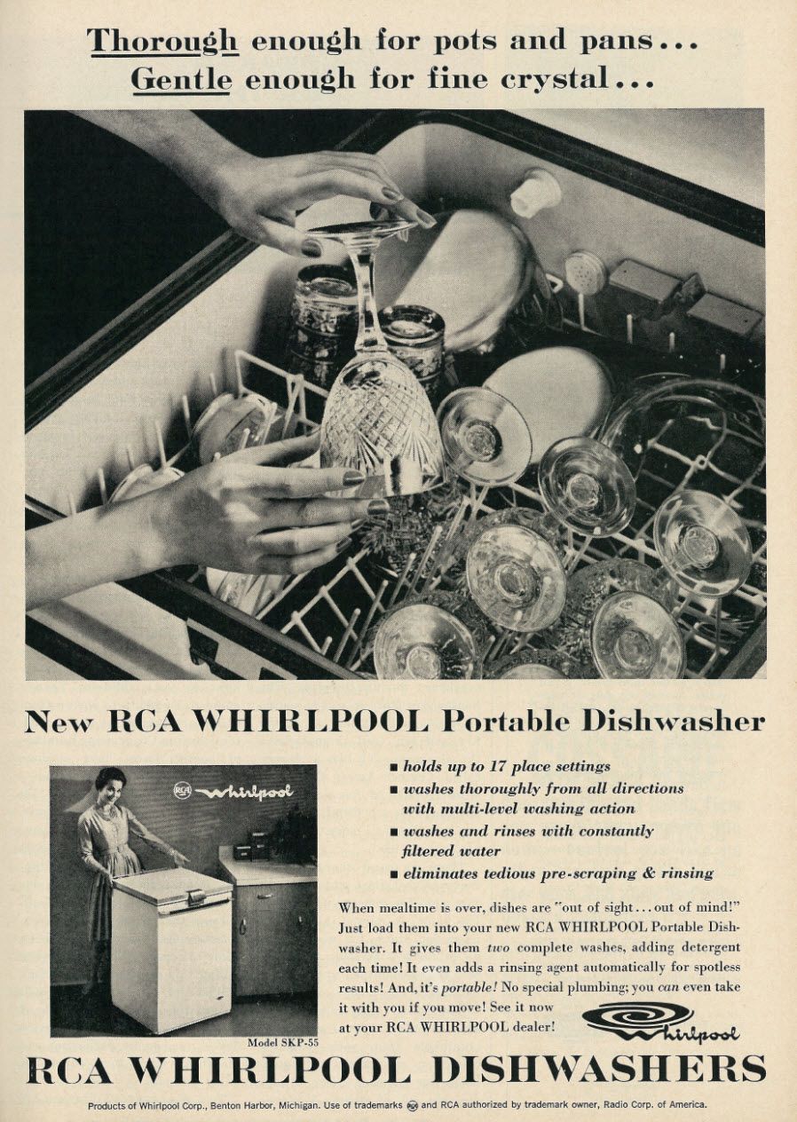 dishwasher ad from 1962