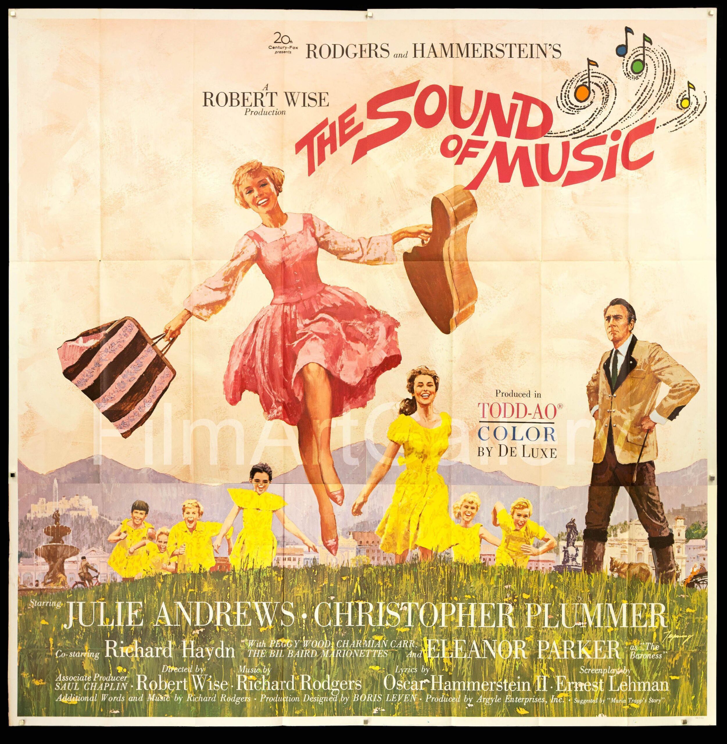 Movie poster for the 1965 film, The Sound of Music