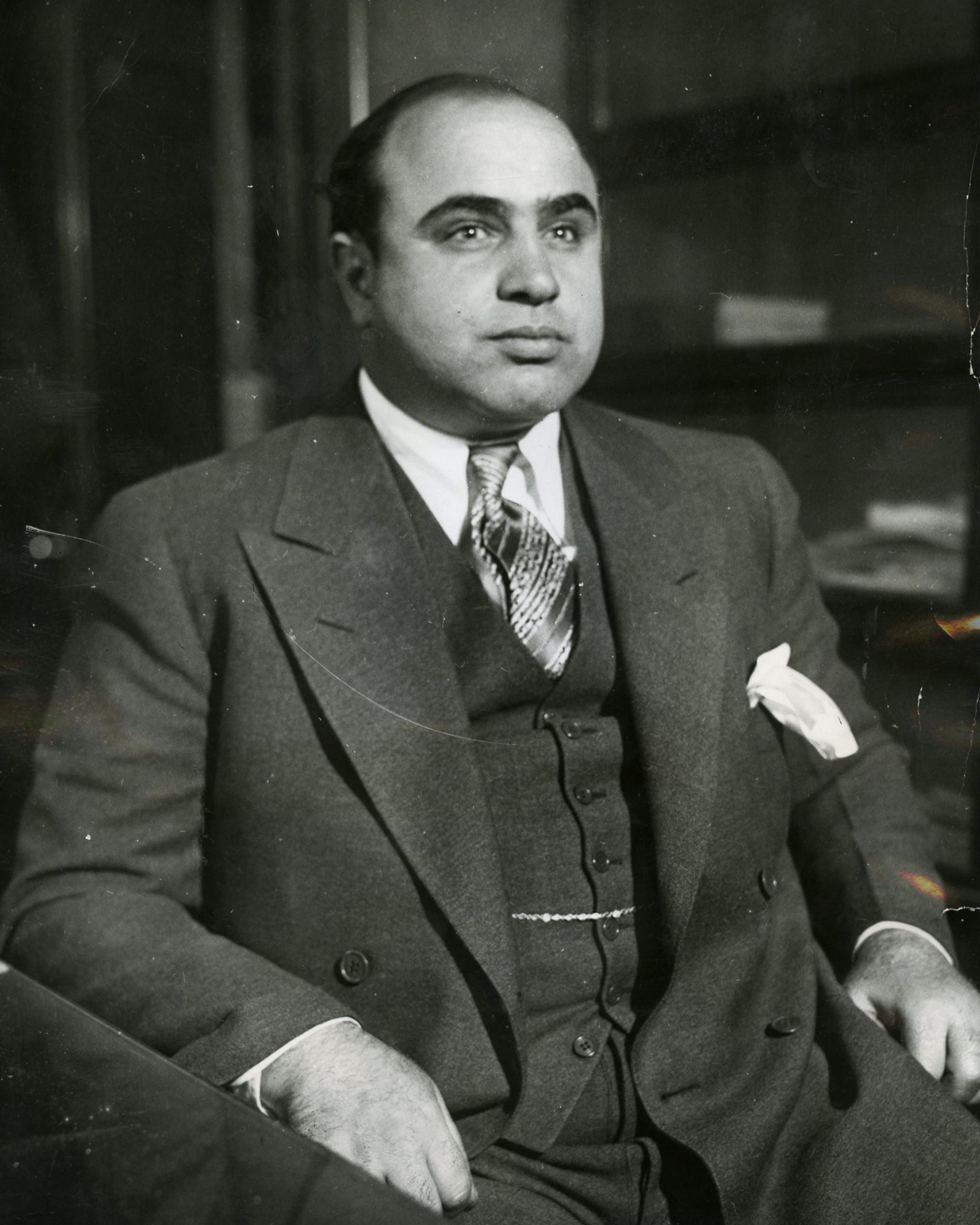 Al Capone at the Chicago Detective Bureau