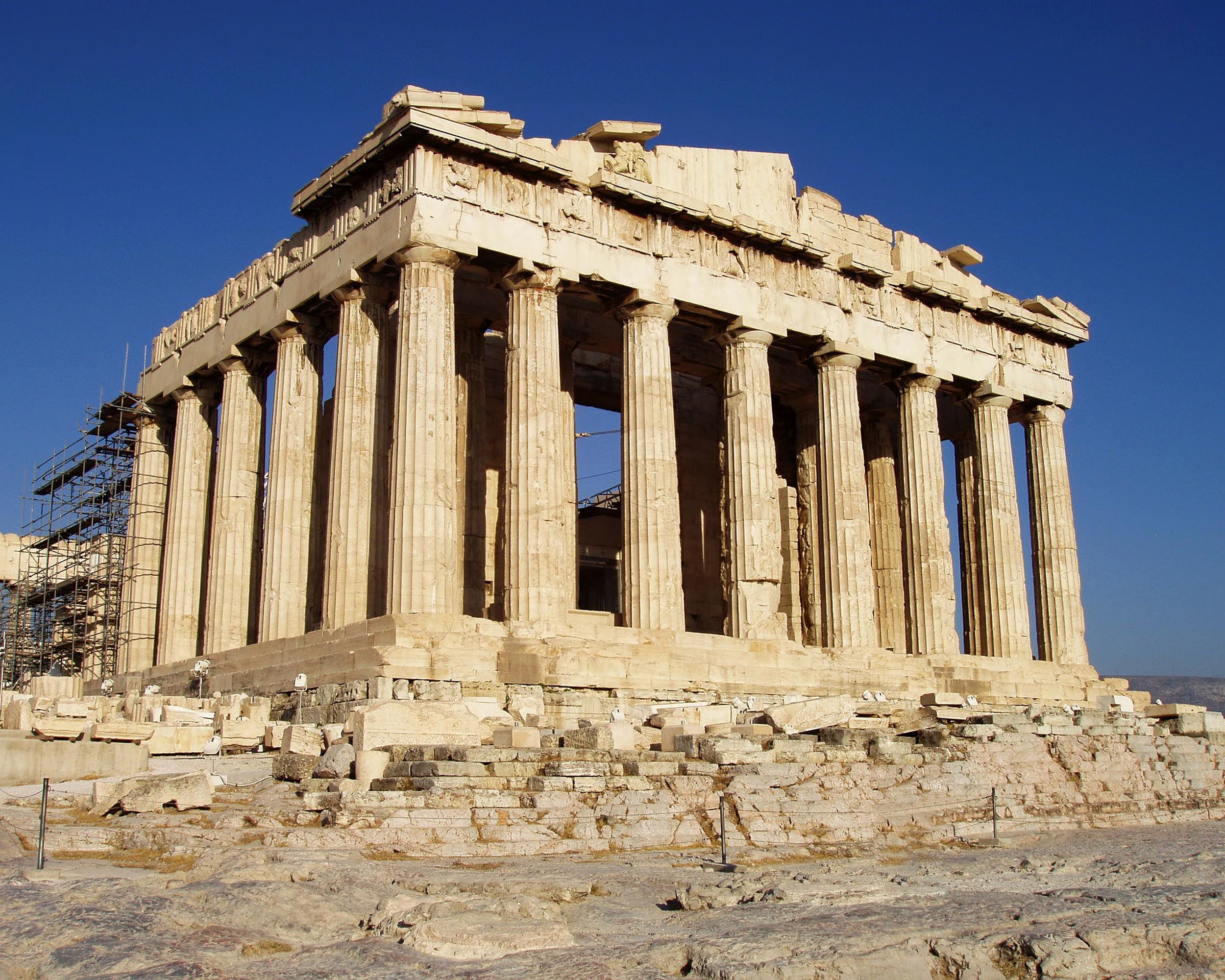 Parthenon Temple on the Acropolis of Athens, Greece