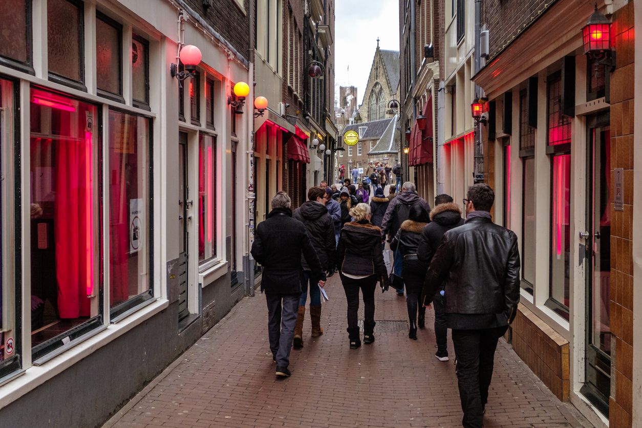 4. Red Light District in Amsterdam, The Netherlands