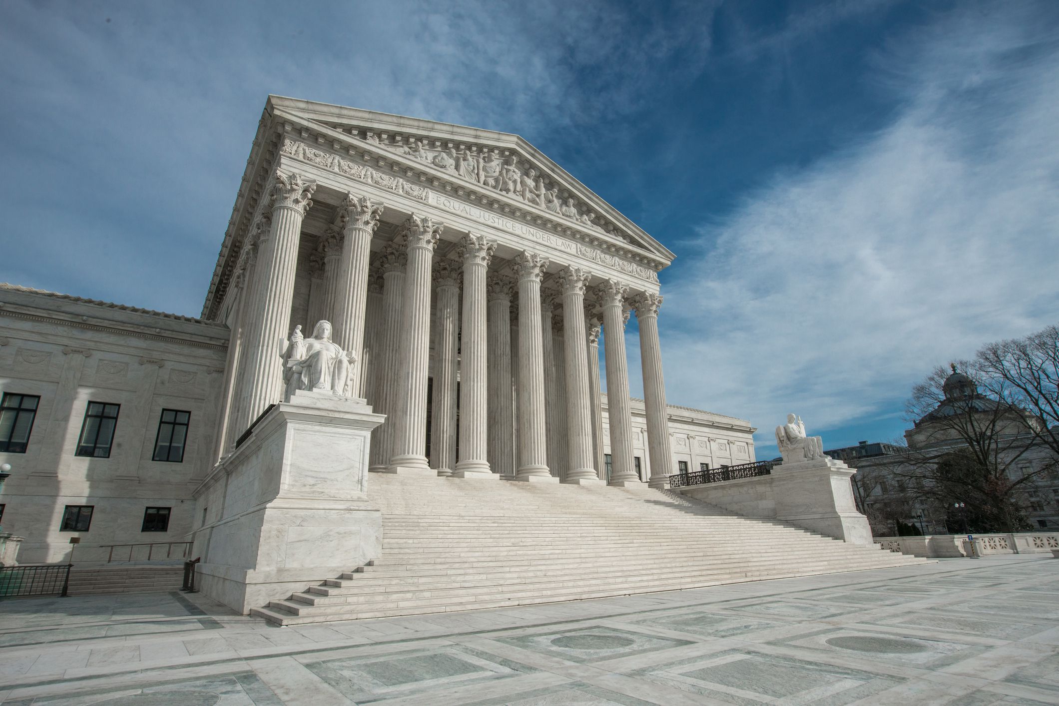 Supreme Court of the United States, Washington, D.C. on a sunny winter day