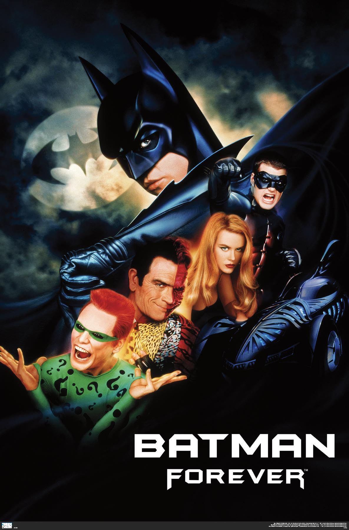 Movie poster for the 1995 film, Batman Forever
