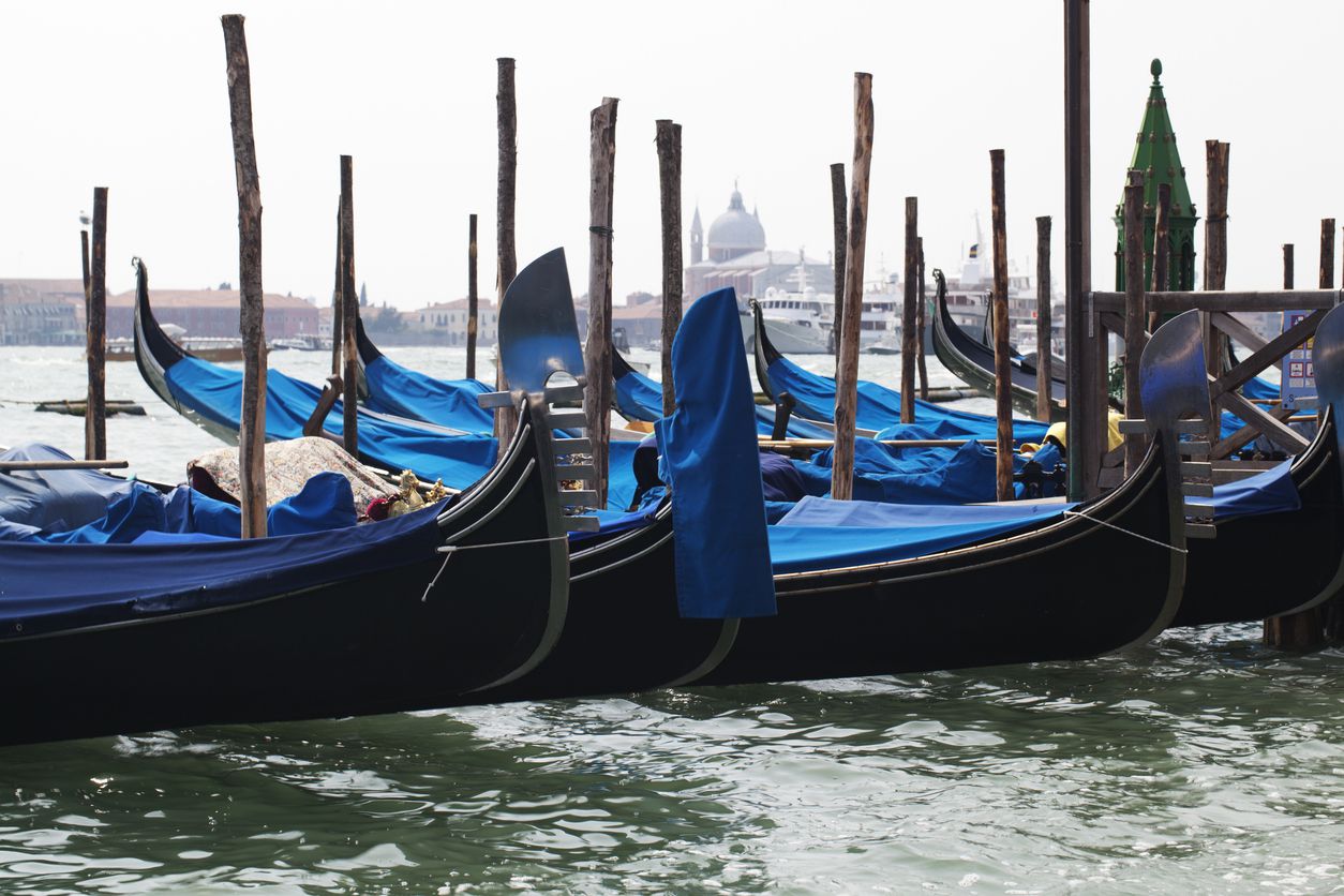 6. Gondolas in Venice, Italy