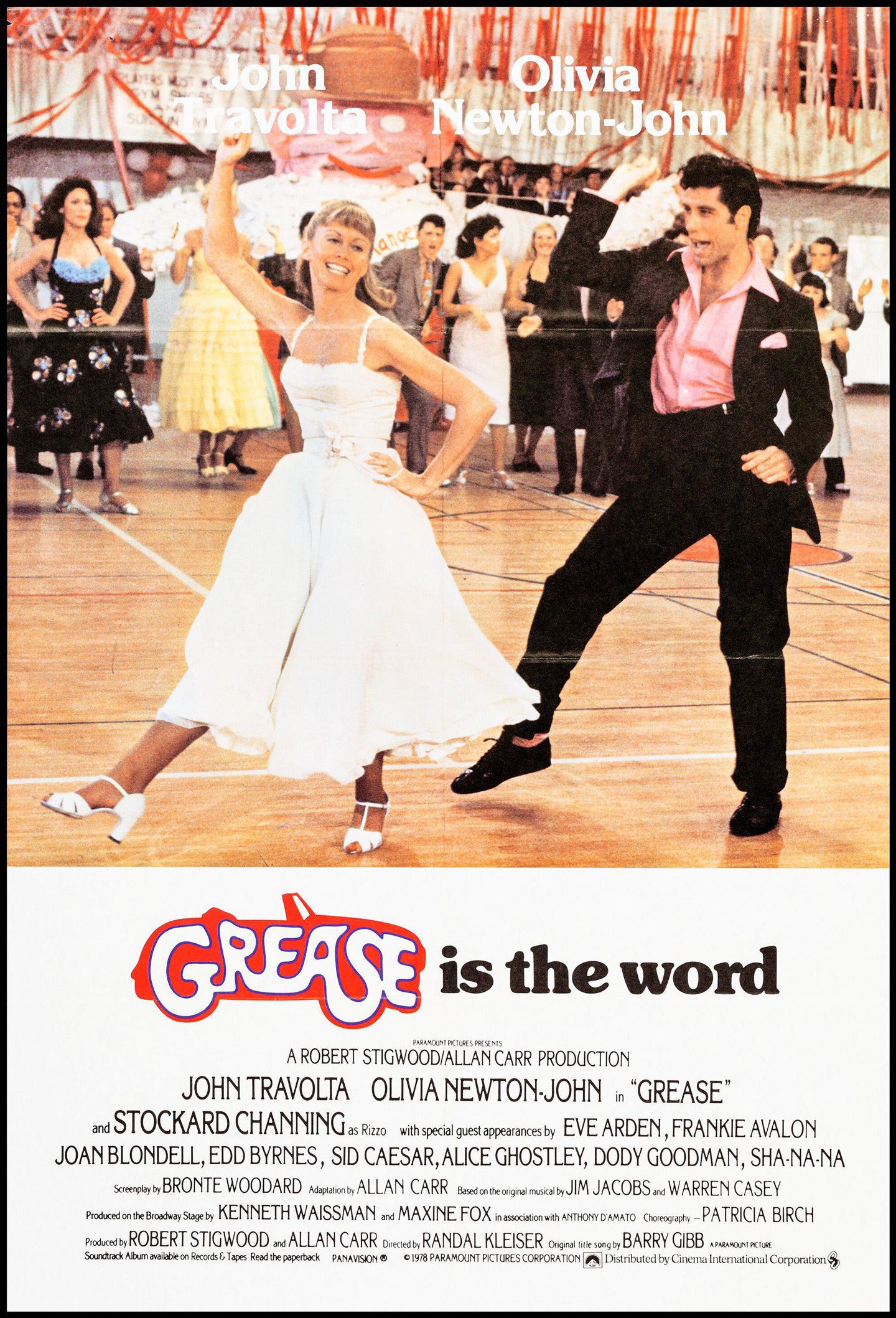 Movie poster for the 1978 film, Grease