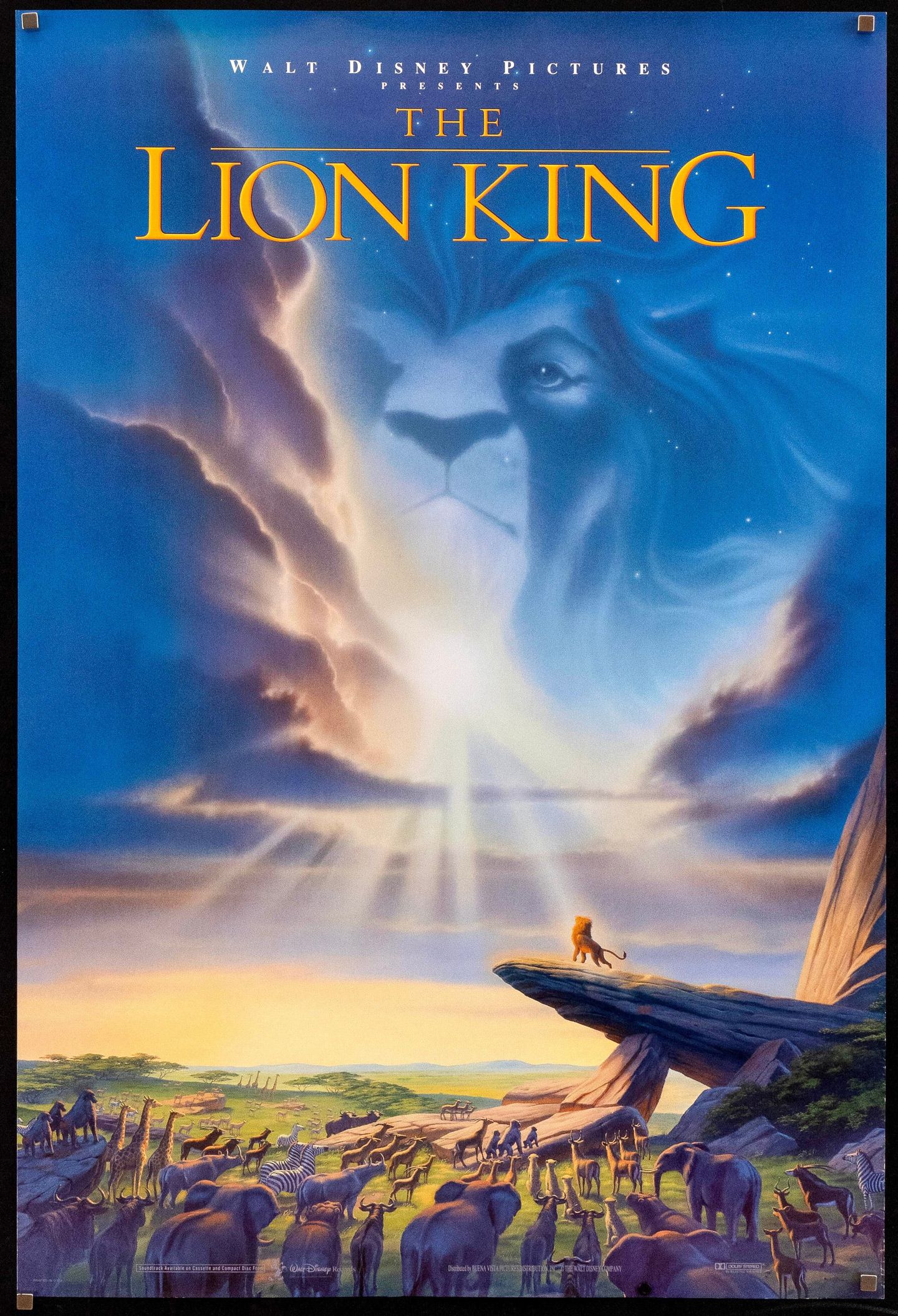 Movie poster for the 1994 film, The Lion King