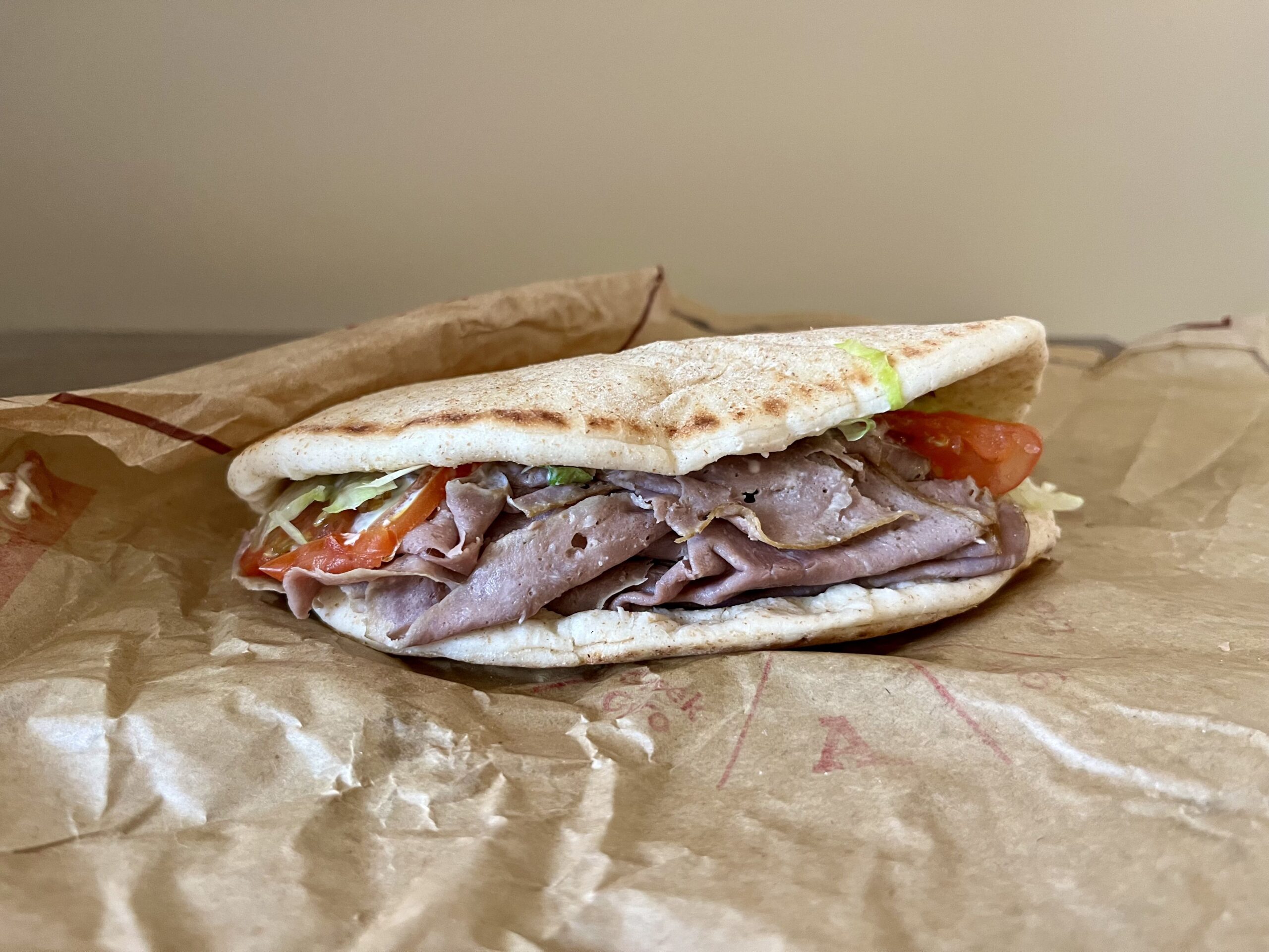 Roast Beef Gyro from arby's