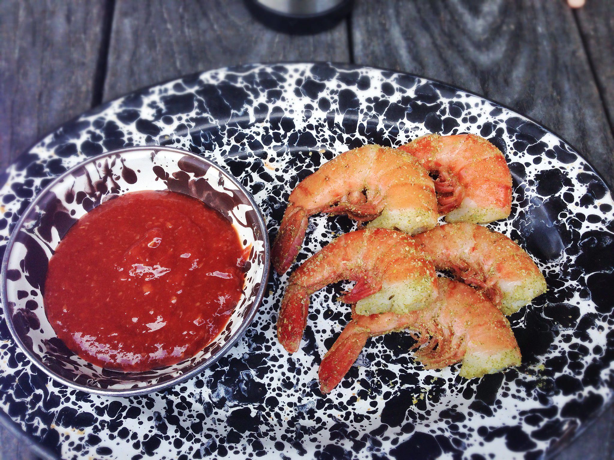 Cocktail Sauce and shrimp