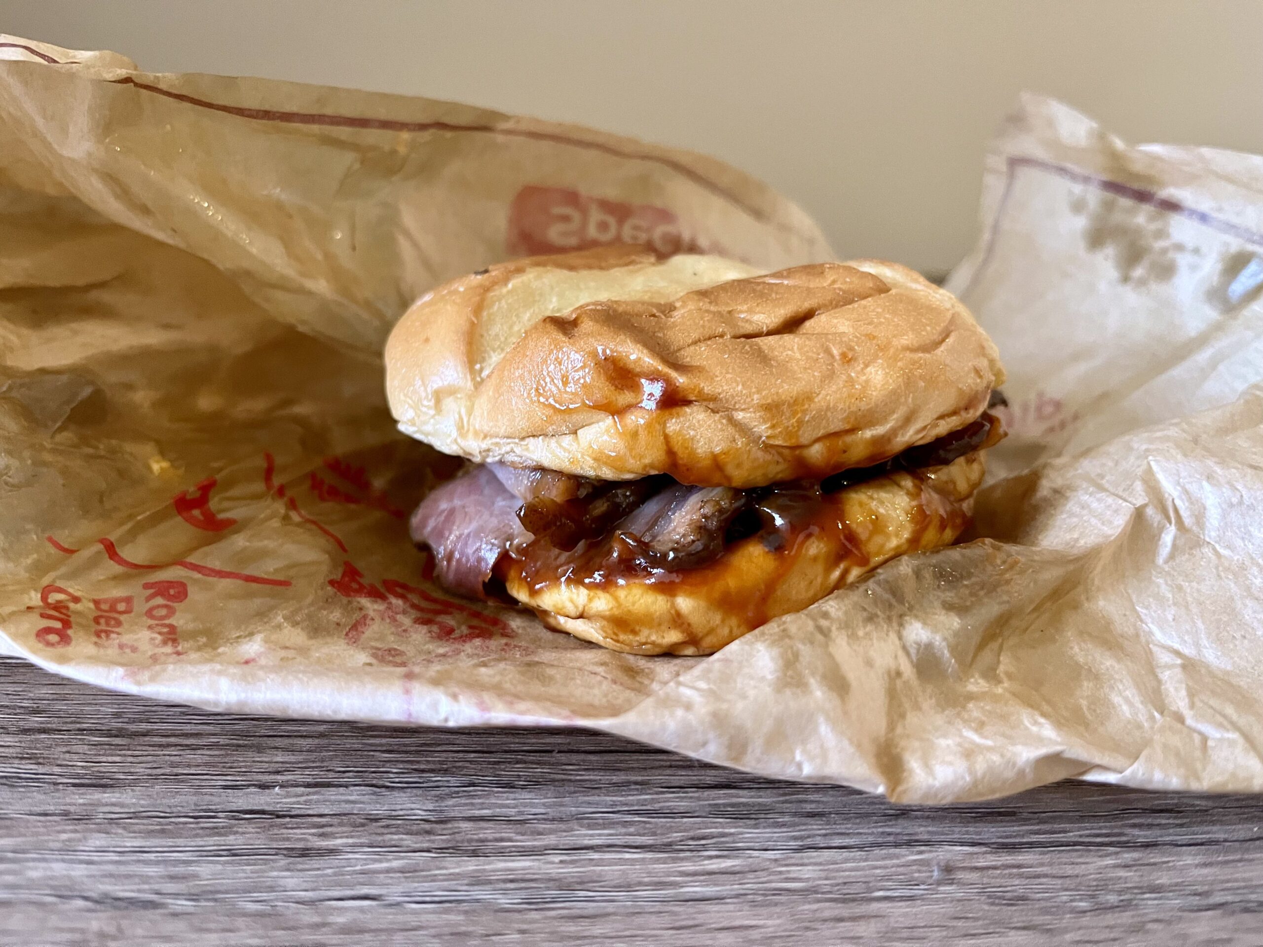 Smokehouse Brisket sandwich from arby's
