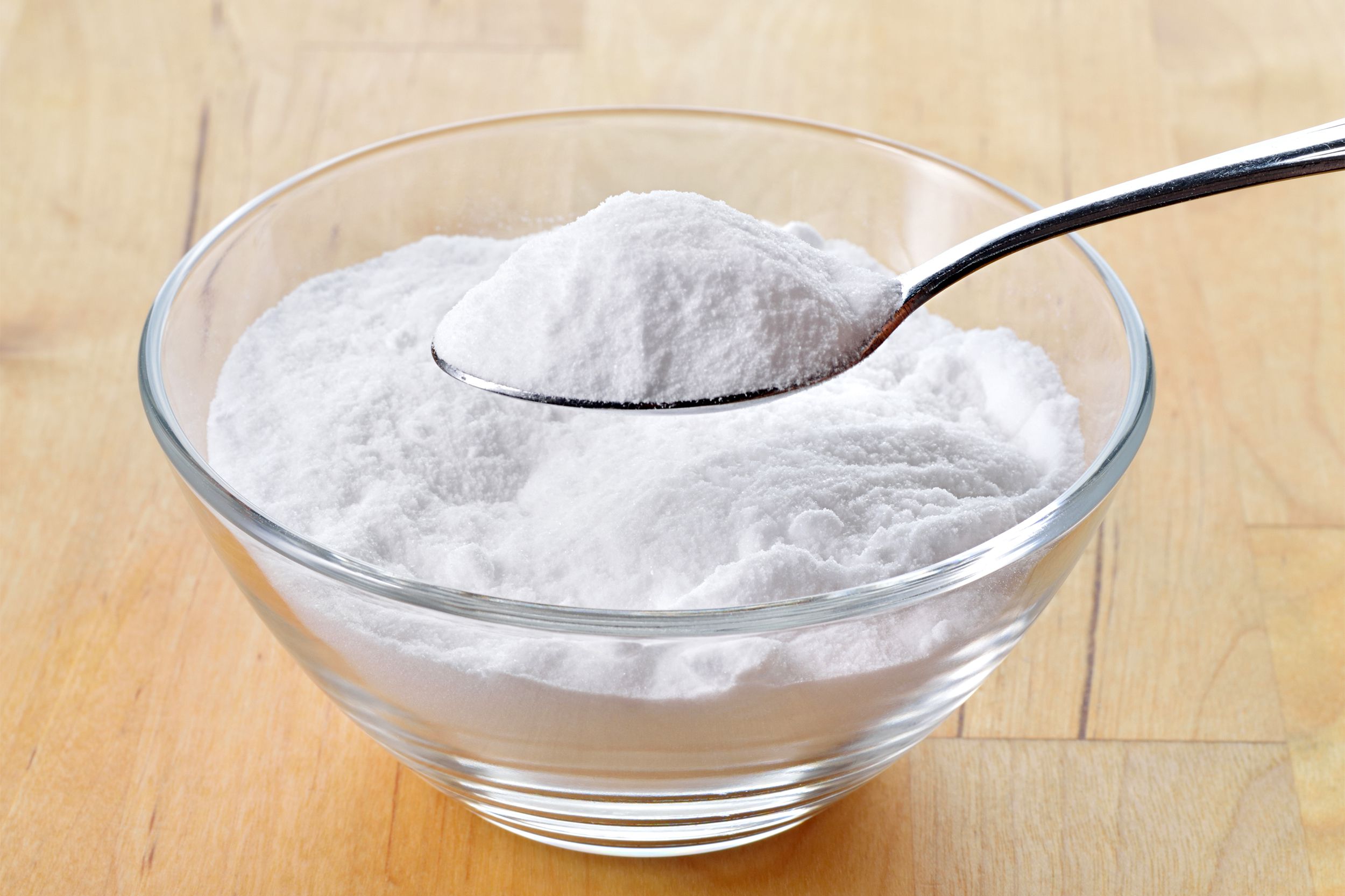 Baking powder in a bowl
