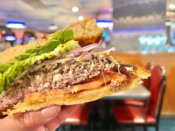 Mushroom Swiss Burger, Rudford's All-American Diner, San Diego