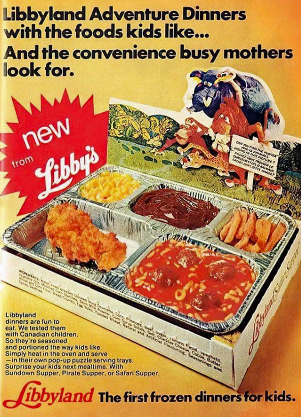 1970s libbyland frozen meals