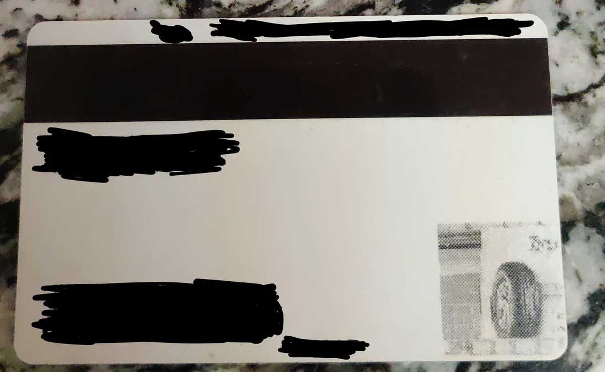 Costco membership card where instead of a persons photo it's a tire