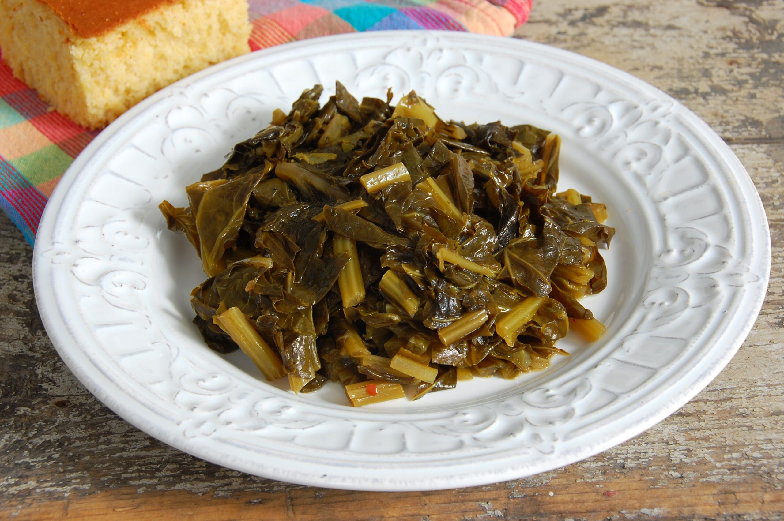 Cornbread and Collard Greens