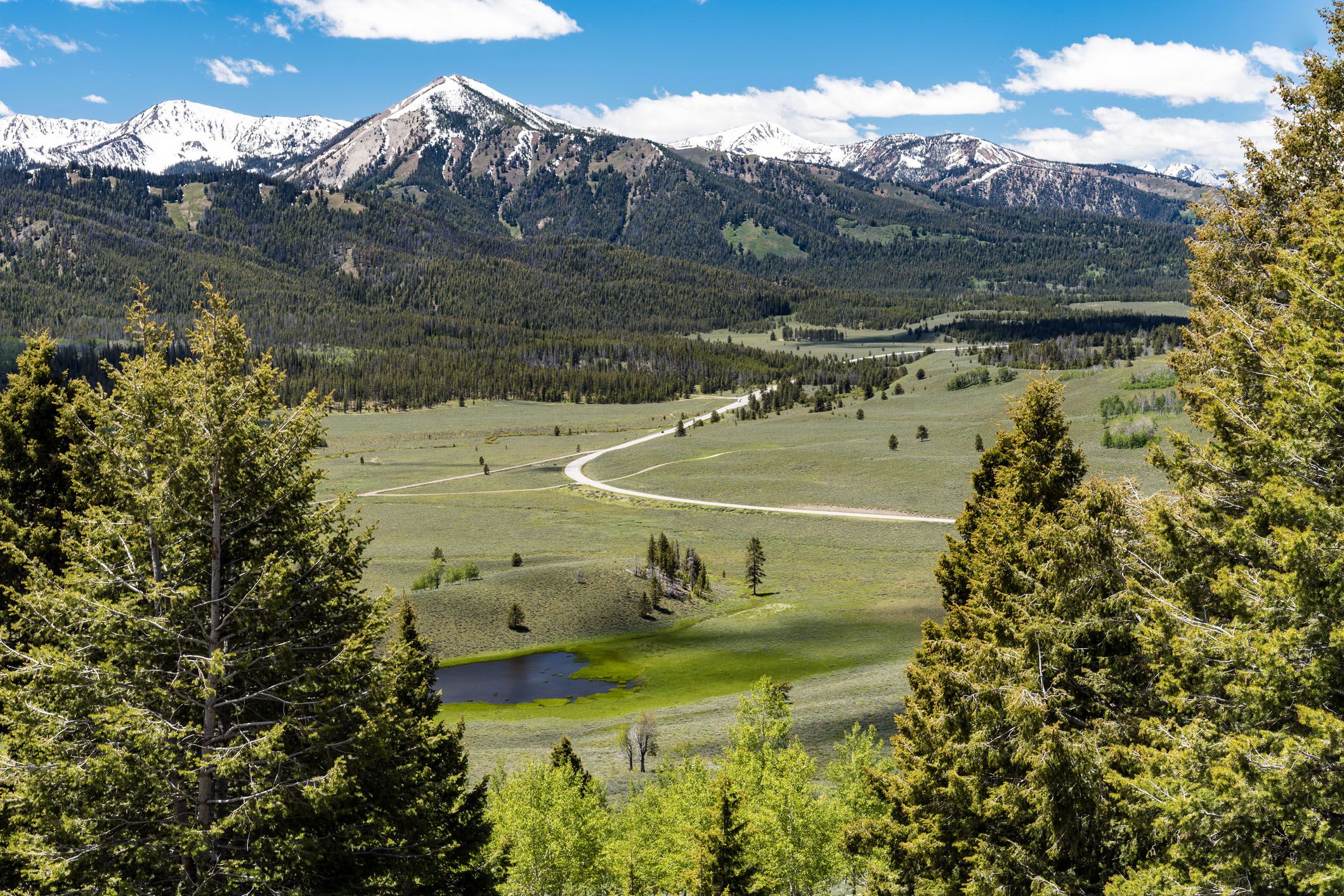 Overlook on the Sawtooth Scenic Byway, Idaho