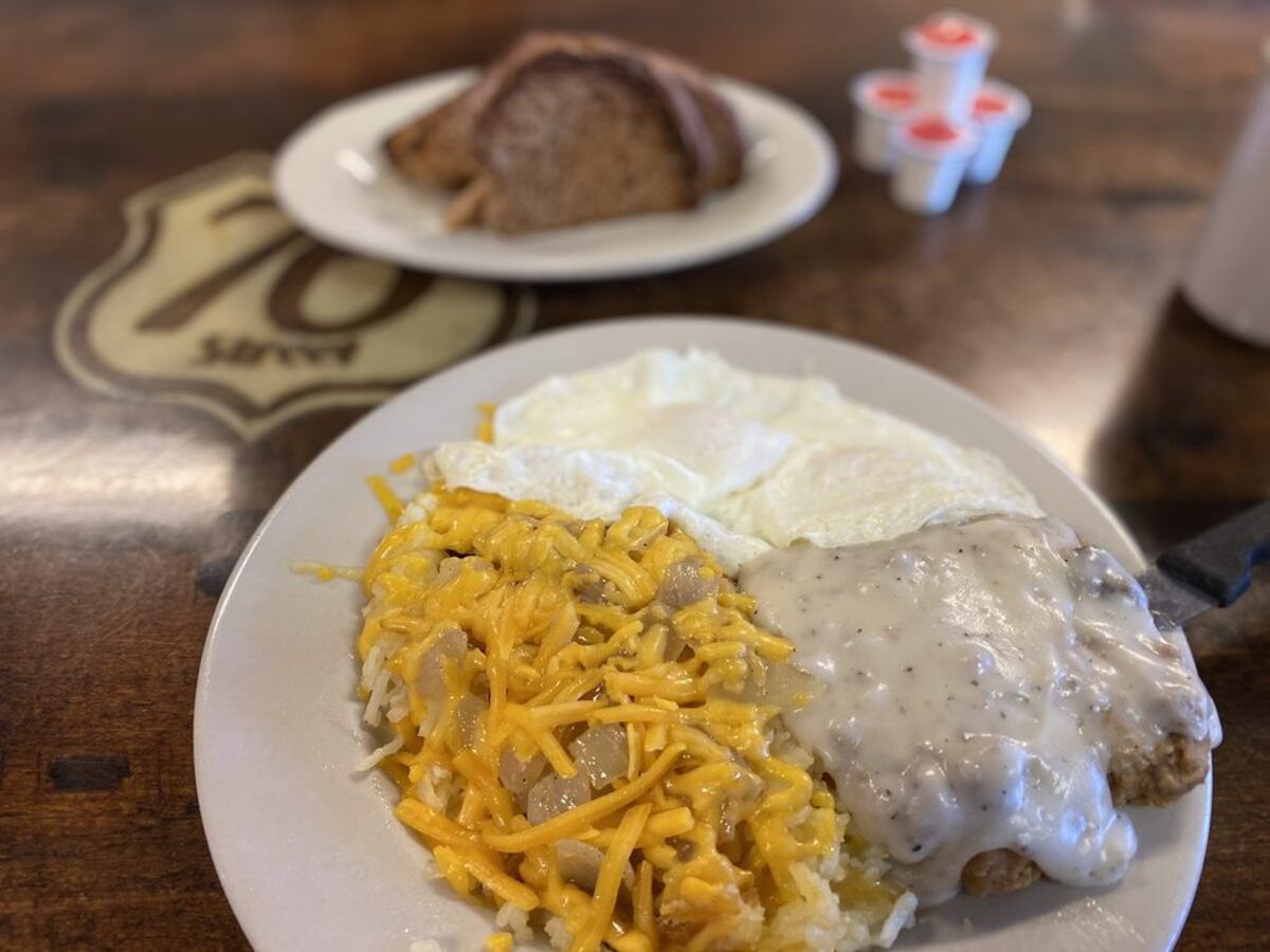 Country Fried Steak and Eggs, 76th Street Diner, Byron Center, Michigan