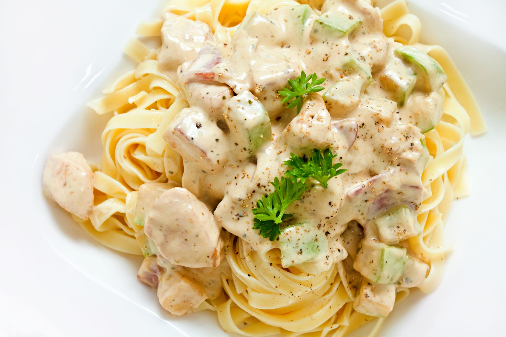 Canned Chicken Alfredo
