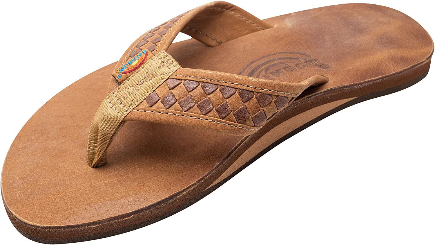 Rainbow Sandals Mens The Bentley Luxury Leather, Buckskin