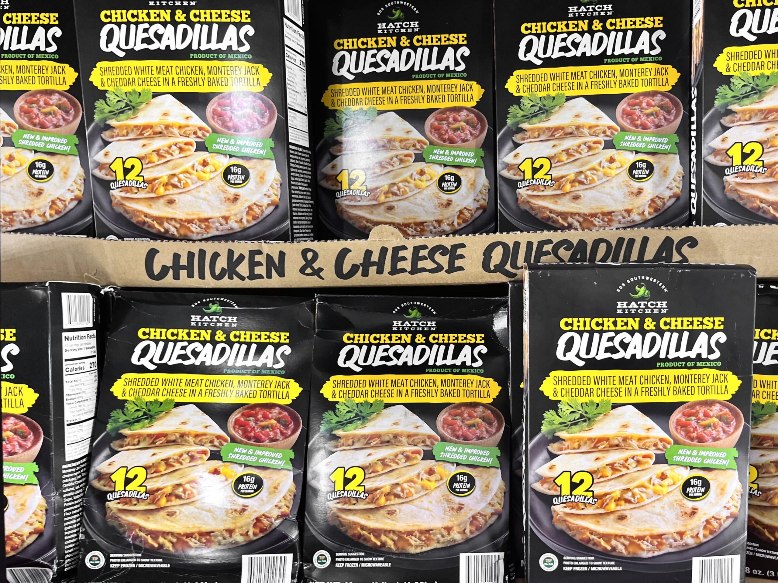 Hatch kitchen frozen Chicken and Cheese Quesadillas