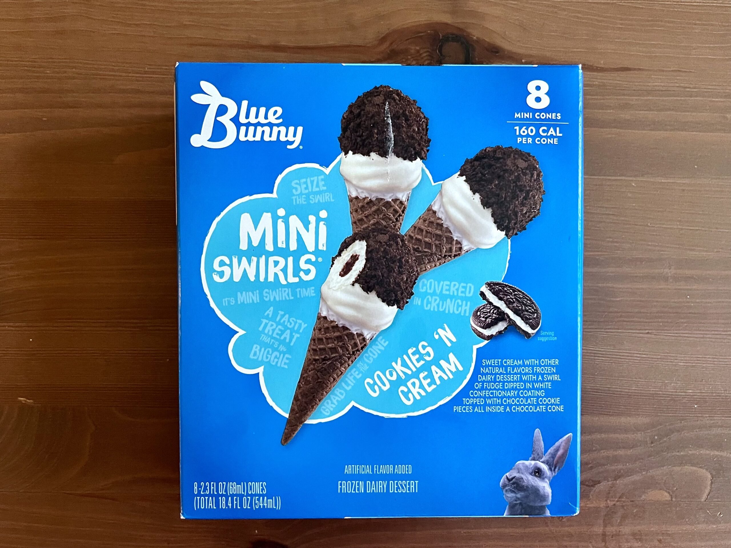 Cookies 'N Cream blue bunny ice cream