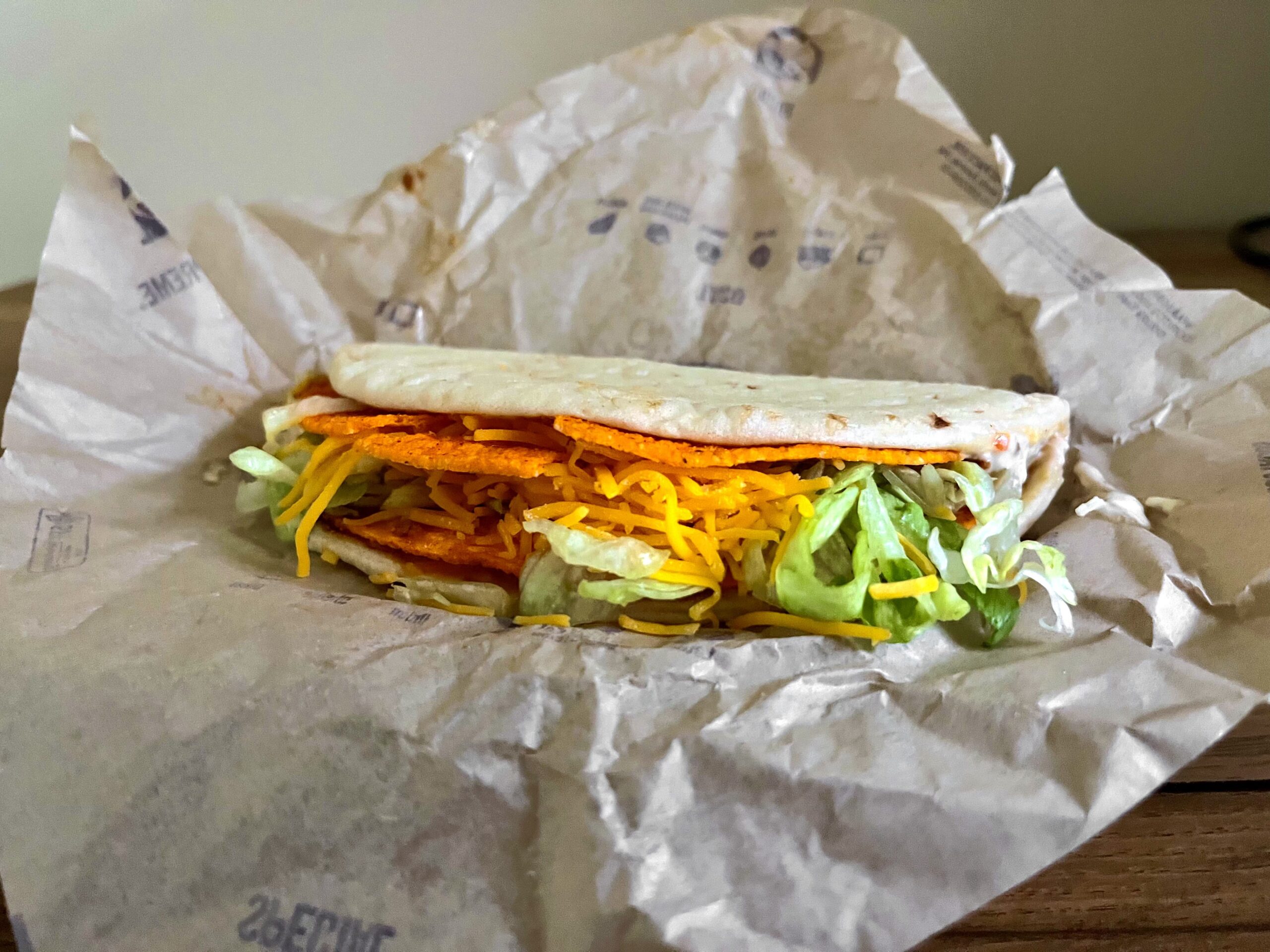 Nacho Cheese Doritos Cheesy Gordita Crunch from taco bell