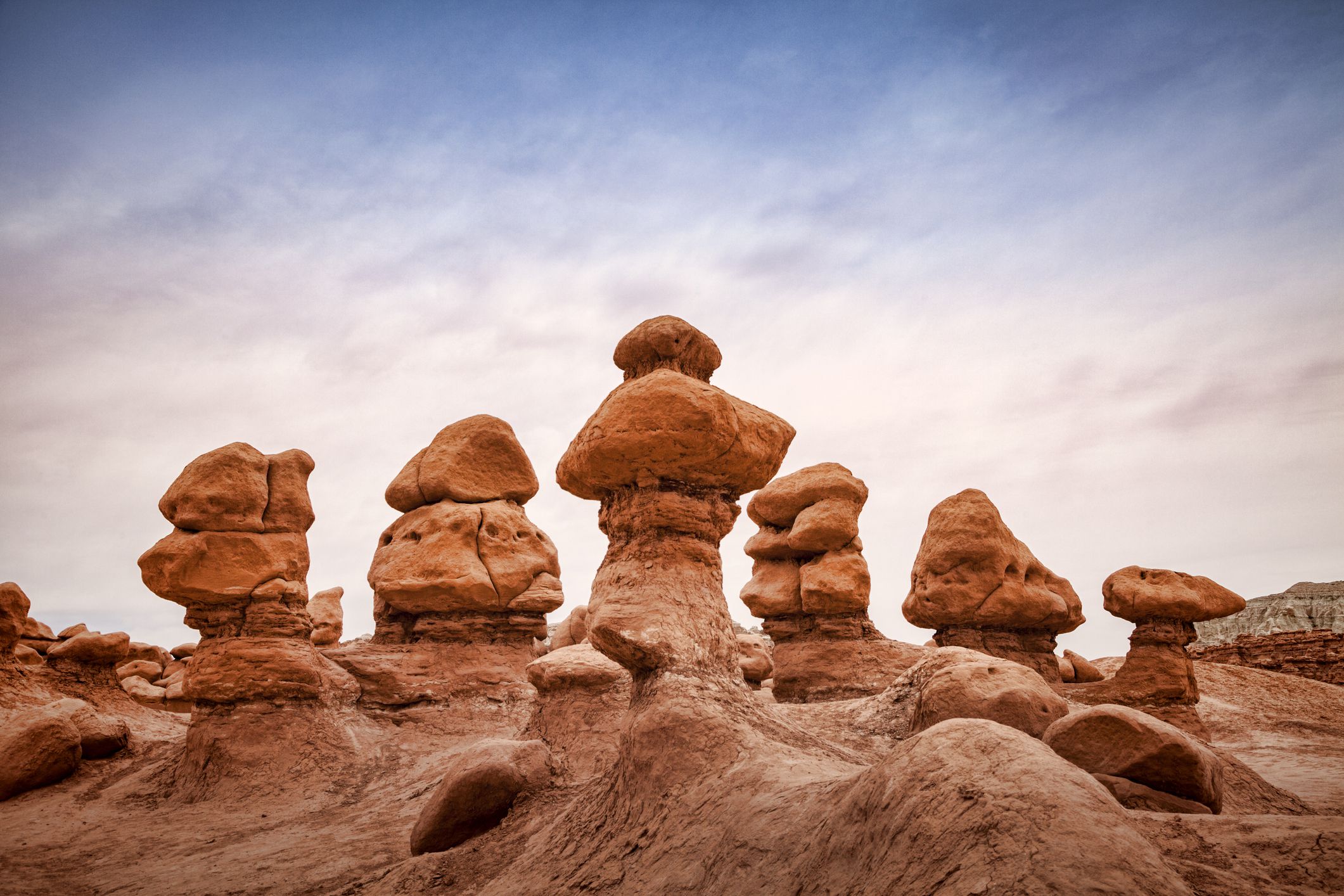 Hoodoos in Goblin Valley State Park, Utah, USA