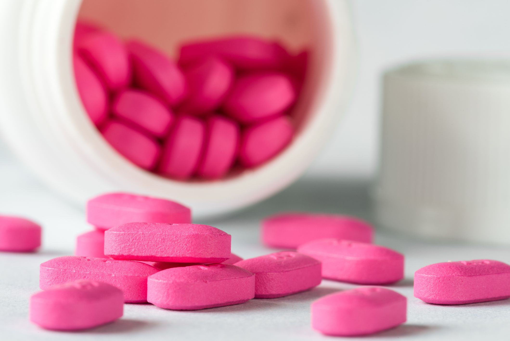 Allergy Medication Spilled from a Bottle