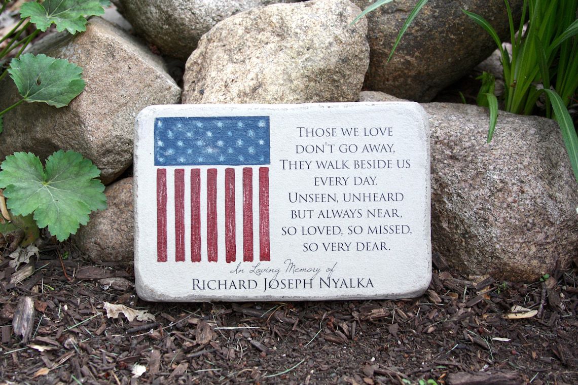 2. Personalized Memorial Stone