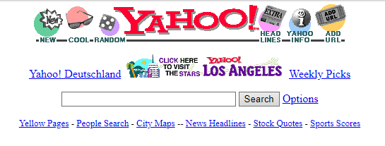 Yahoo via internet archive