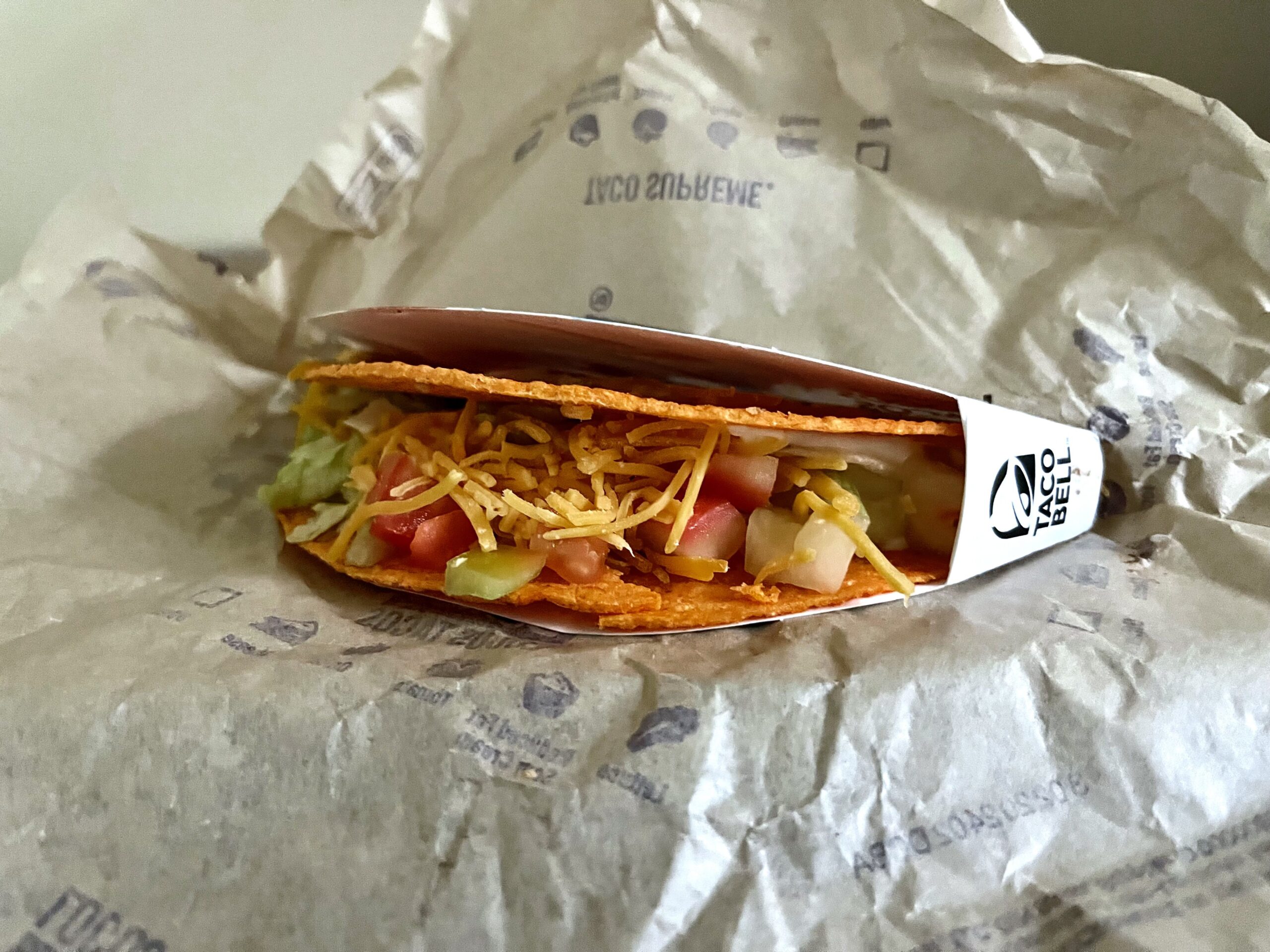 Nacho Cheese Doritos Locos Taco Supreme from taco bell