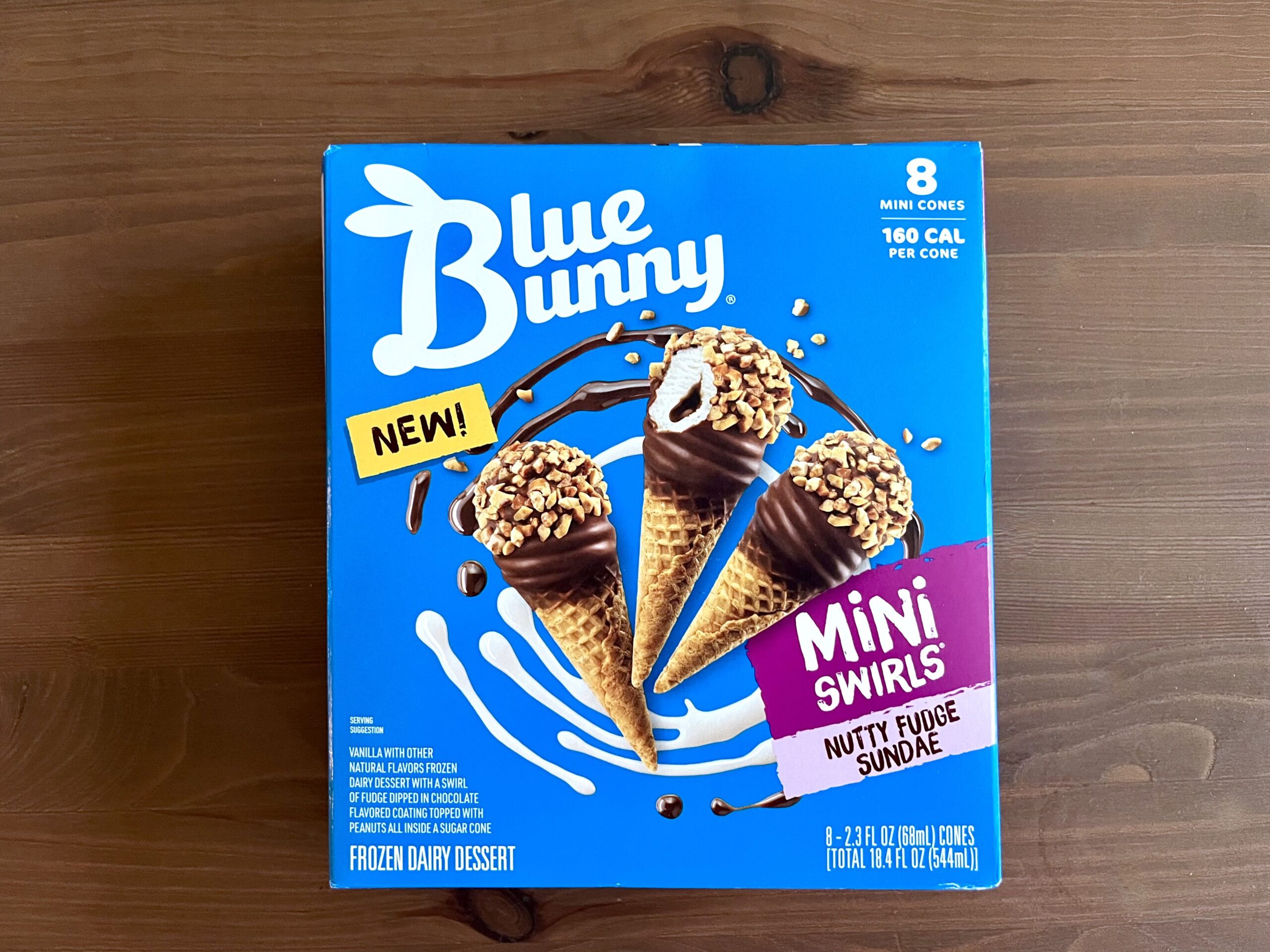 Nutty Fudge Sundae blue bunny ice craem
