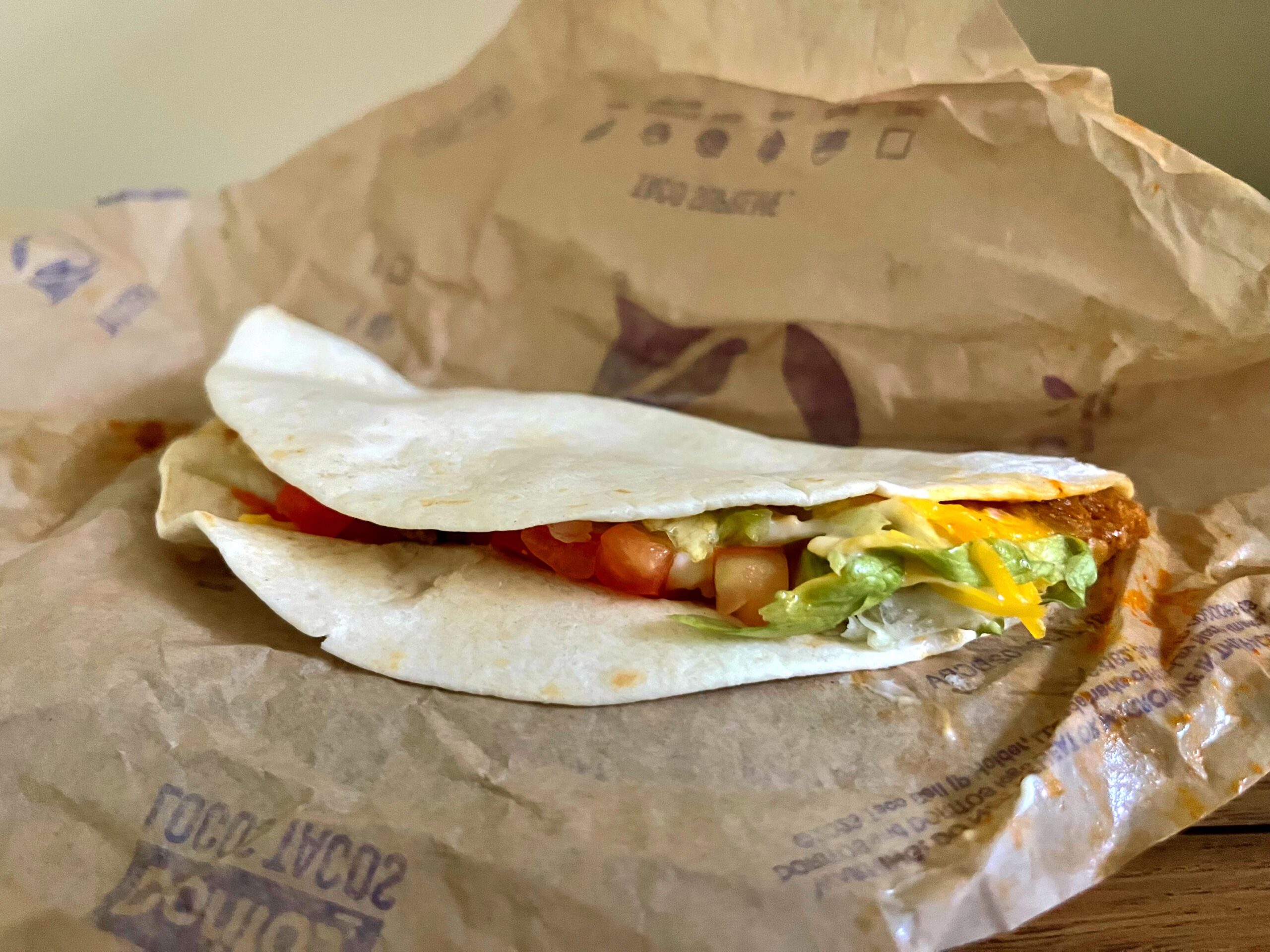 Soft Taco Supreme from taco bell