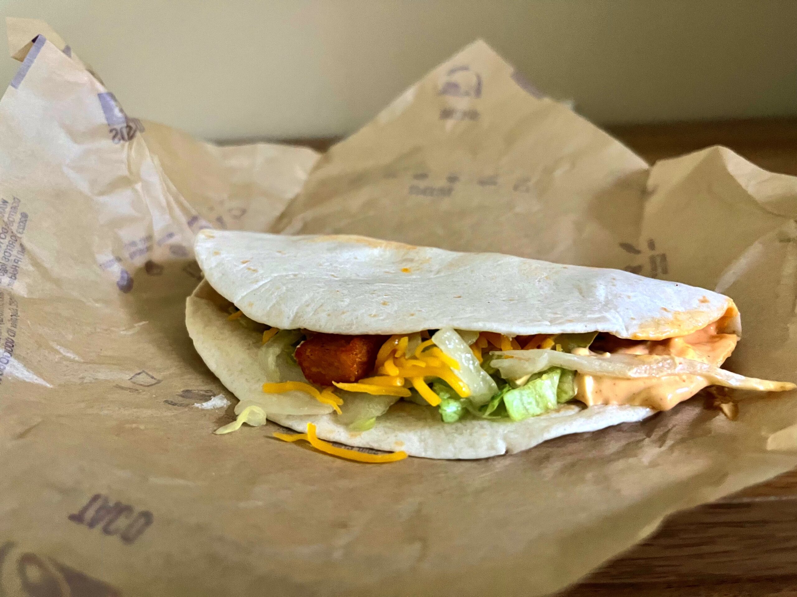 Spicy Potato Soft Taco from taco bell