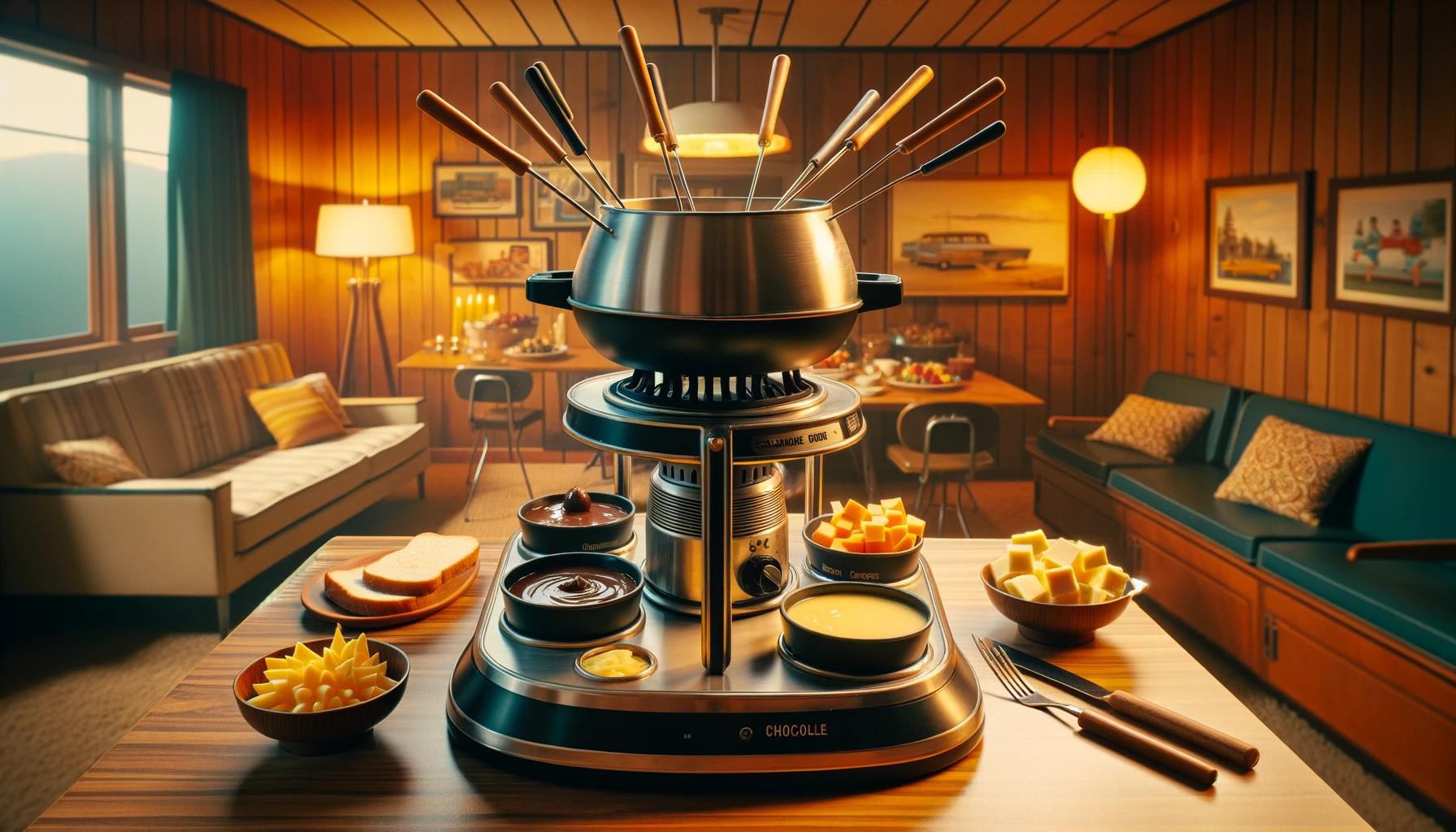fondue set of the 1970s