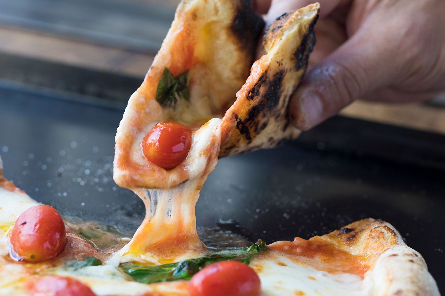 Closeup of Pizza, Pizza Studio Tamaki, Tokyo